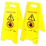 EV/Hybrid Warnschilder - 2-teiliges Set