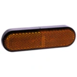 Gabelreflektor JMP Oval gebogen orange passend für: Honda CB, TRX, CRF