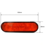 Rückstrahler oval selbstklebend gelb