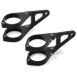 Lampenhalter Daytona 39MM CNC gefräst Aluminium schwarz