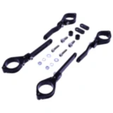 Lampenhalter einstellbar 35 mm schwarz für Motorräder
