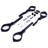 Lampenhalter 41 mm verstellbar schwarz für Motorräder