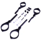 Lampenhalter 49 mm verstellbar schwarz