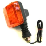 Blinker und Blinkerglas für Motorräder – Schwarz, mit amtlichem Prüfzeichen