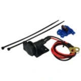 DIN Steckdose mit Federklappdeckel für Motorrad