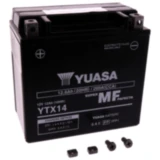 Batterie Motorrad YTX14 wet Yuasa Alternative: 7073950 passend für: BMW R, F (800, 650, 700), C, K