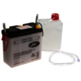 Batterie Motorrad 6N4B - 2A JMT passend für: Suzuki RV, TS, GT, Yamaha DT, RD