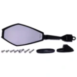 Universal Seitenspiegel links schwarz D-Mirror-11