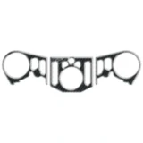 Gabelbrückenaufkleber Carbon für Yamaha YZF R1 R (12-14)