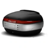Topcase schwarz 50 Liter Shad SH50 mit Trägerplatte passend für: Honda CB, CBR, CBF