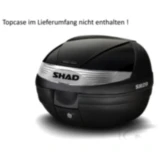 SHAD Topcase Zierdeckel SH29 schwarz metall