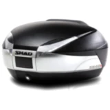 Topcase schwarz titan 48 Liter Shad SH48 mit Trägerplatte passend für: Honda CB, CBR, CBF