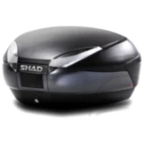 Topcase schwarz 48 Liter Shad SH48 mit Trägerplatte passend für: Honda CB, CBR, CBF
