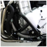 Schutzbügel für Motorräder vorne schwarz