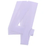 Startnummern NR.4 BlackBird Racing für Motorräder