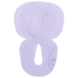 Startnummern Set NR.8 für BlackBird Racing - 3 Stück, Weiß, 13x7 cm