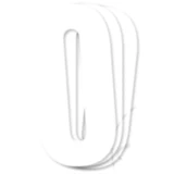 Startnummern Set für BlackBird Racing 3 Stück weiß 13x7 cm