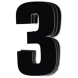 Startnummern Set No.3 BlackBird Racing