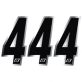 Startnummern NR.4 BlackBird Racing für Motorräder 7112489