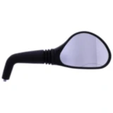 Ovaler schwarzer Stangenspiegel für: BMW, Honda