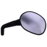 Spiegel oval schwarz für Motorrad rechts