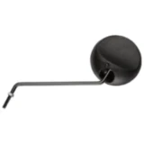 Runder schwarzer Kunststoffspiegel für Linke und Rechte Seite