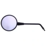 Runder schwarzer Spiegel für linke und rechte Montage