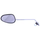 Spiegel oval verchromt links