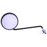 Runder schwarzer Spiegel universal für Motorräder