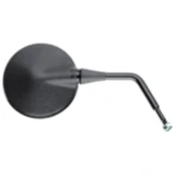 Runder schwarzer Spiegel für BMW links