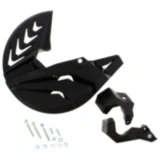 Bremsscheibe & unterer Gabelprotektor schwarz/schwarz