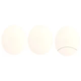 Startnummerntafel für klassische/retro Motorräder, weiß, 3 Stück