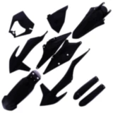 Komplettkit in Schwarz für Motorräder