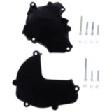 Kupplung/Zündungsdeckel Protektor schwarz Satz passend für: Honda CRF