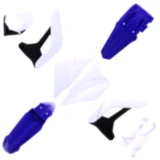 Komplettkit blau/weiß / schwarz passend für: Sherco SEF, SE