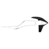 Kühlerabdeckung in schwarz/transparent für Motorräder