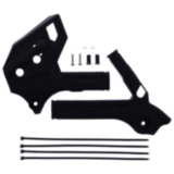 Rahmenprotektor Set Schwarz für Polisport