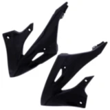 Kühlerabdeckung schwarz Kit für Motorräder