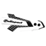 Handprotektor MX Flow weiß / schwarz Satz passend für: Gas Gas EC, Husqvarna FE, TE