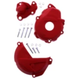 Kupplung/Zündungsdeckel Protektor rot Satz passend für: Gas Gas EC 7163598