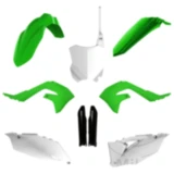 Komplettkit grün/weiß / schwarz passend für: Kawasaki KX