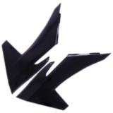 Kühlerguards Set schwarz für Motorräder