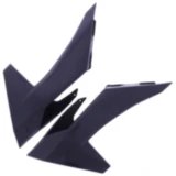 Kühlerlamellen Satz schwarz/grau für Motorräder