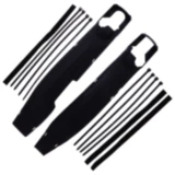 Schwingarmprotektor Set schwarz für Motorräder 7163989