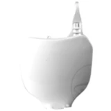 Startnummerntafel weiß für Motorräder