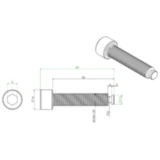 Schraube 60mm für Gabelfedervorspanner