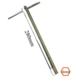 Zündkerzenschlüssel SW16 mit versenkbarem T-Griff 280 mm