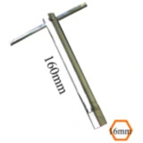 Zündkerzenschlüssel SW16 160mm mit versenkbarem T-Griff JMP