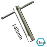 Zündkerzenschlüssel 21 mm mit abgewinkeltem Knebel für Motorräder 7222664