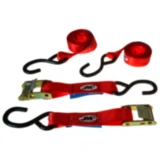 Zurrgurt Set 25mm/2m mit Klemmschloss und S-Haken